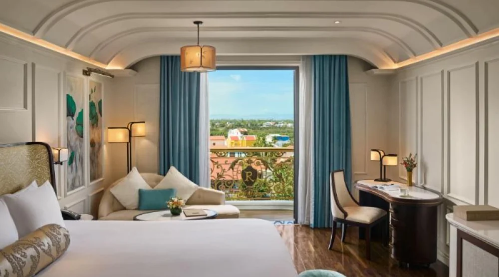Grand Deluxe King with Balcony and River View at Hotel Royal Hoi An