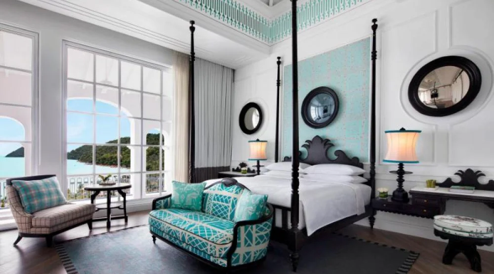Turquoise Suite, Executive Suite, One King, Sofa Bed, Ocean View, High Floor, Balcony at JW Marriott Phu Quoc Emerald Bay