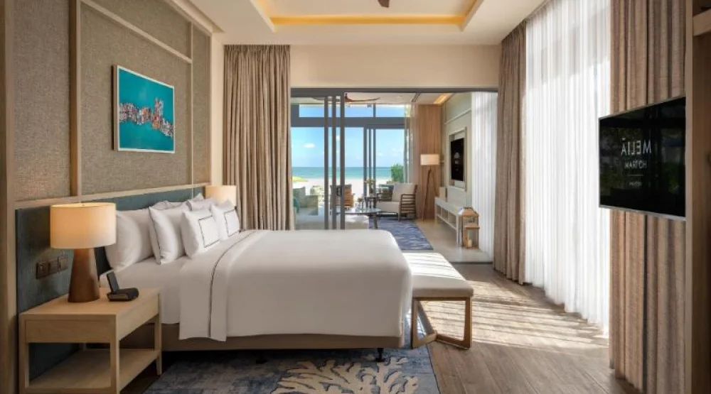 The Level One Bedroom Oceanfront Pool Villa at Melia Ho Tram Beach Resort