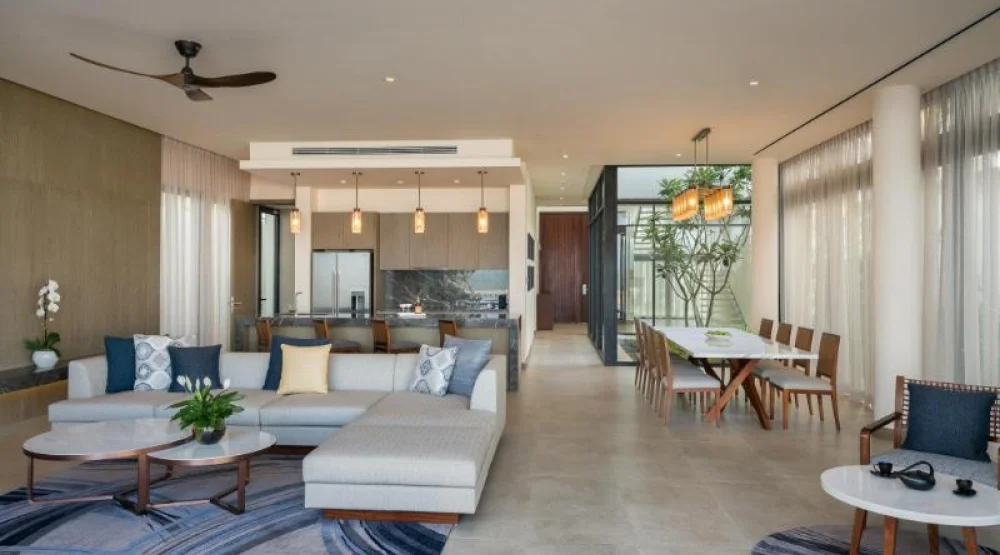 The Level Four Bedroom Beachfront Pool Villa at Melia Ho Tram Beach Resort