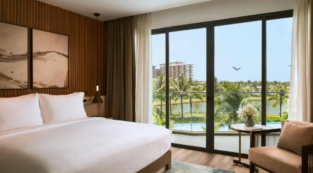 Studio Pool View King Room with Balcony at Movenpick Villas & Residences Phu Quoc