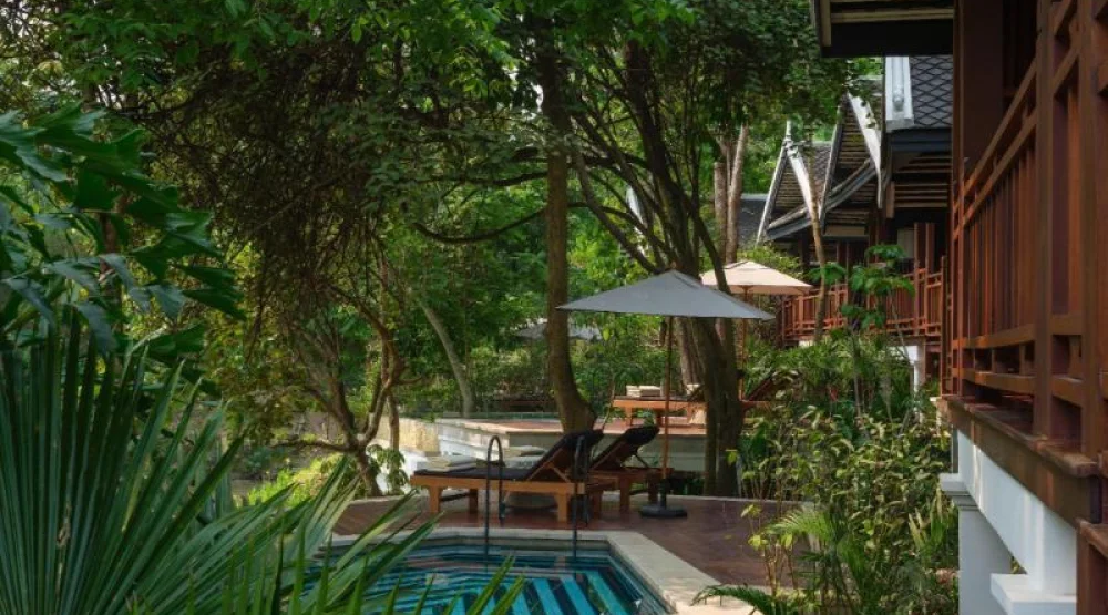 Waterfall Pool Villa Twin at Rosewood Luang Prabang