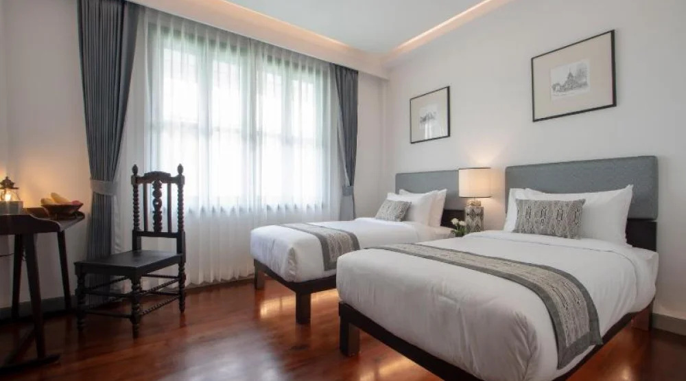 Deluxe Pool View Twin at Souphattra Hotel Luang Prabang