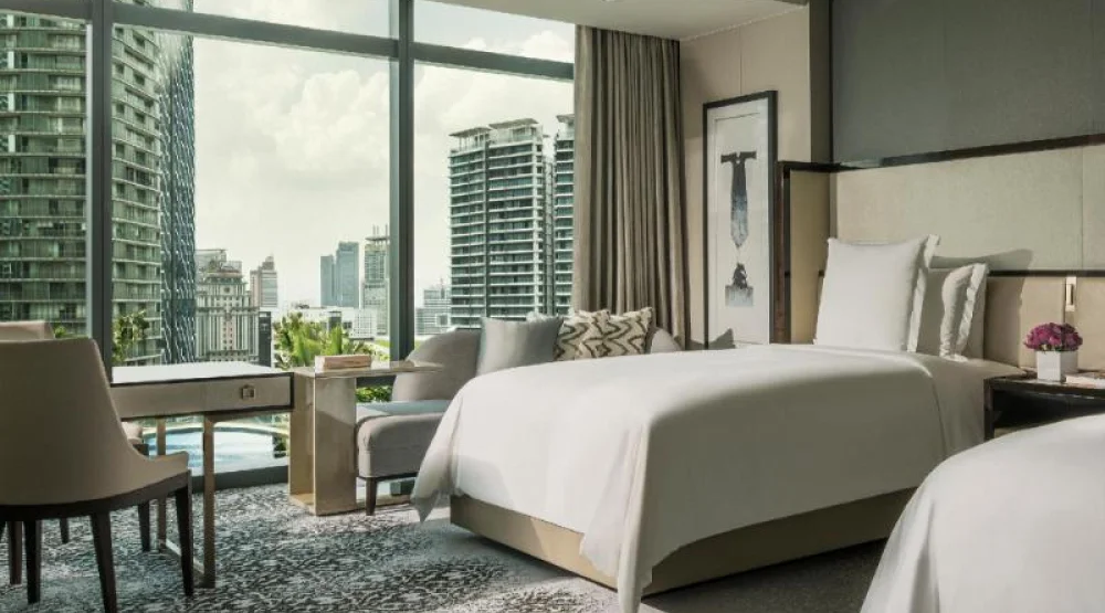 Pool and Garden View Room Two Double Beds at Four Seasons Kuala Lumpur