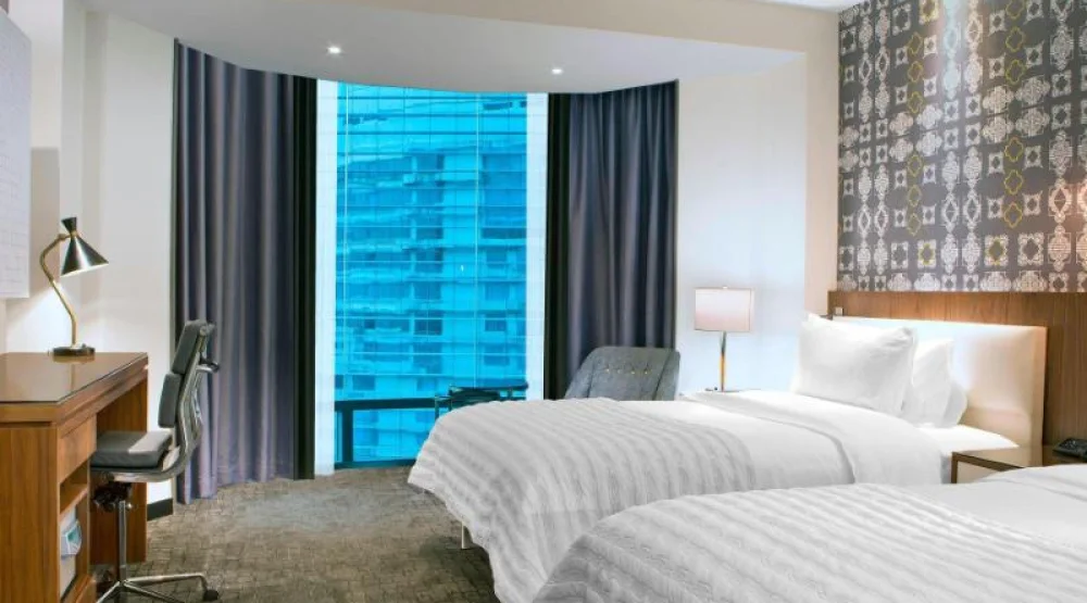 Larger Guest Room, Two Twin at Le Meridien Kuala Lumpur