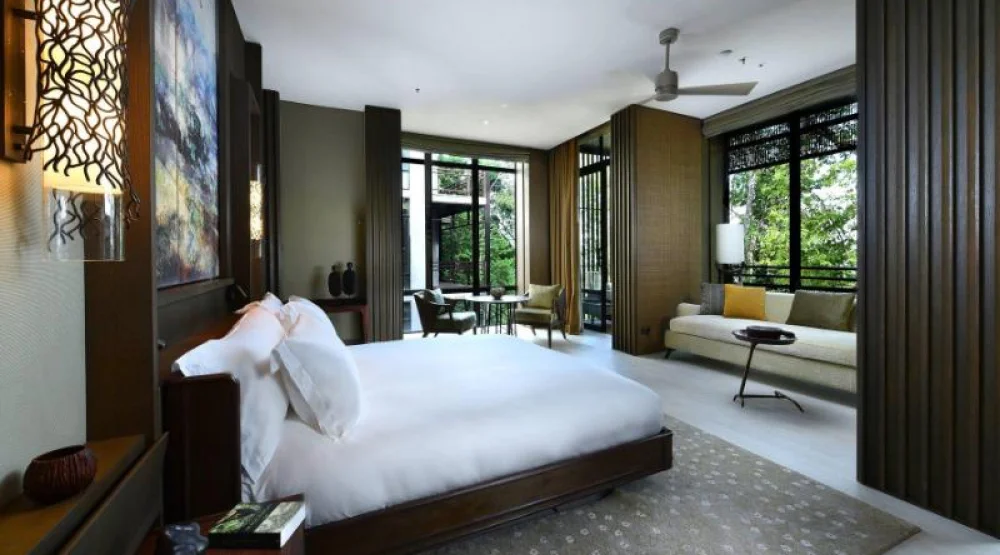Deluxe Guest Room, One King, Rainforest View, Corner Room, Balcony at The Ritz-Carlton Langkawi