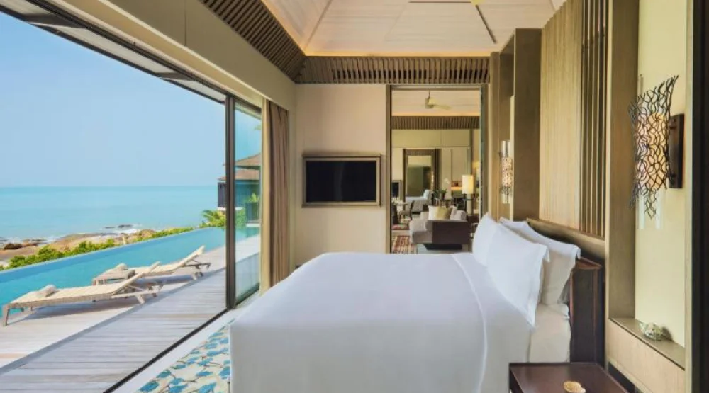 Kenari Villa, Two Bedroom Villa, Bedroom 1: One King, Bedroom 2: One Queen, and One Twin, Oceanfront at The Ritz-Carlton Langkawi