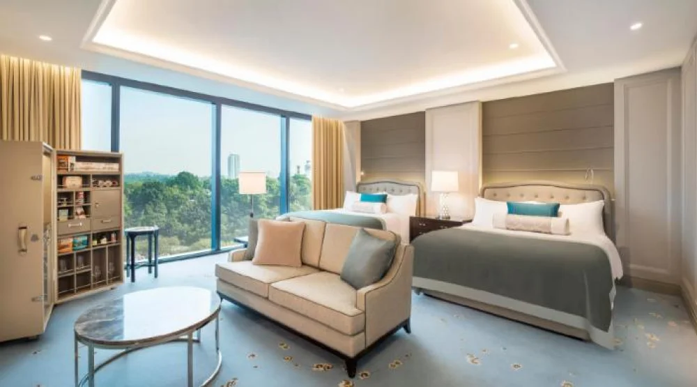 Guest Room, Two Queen, Lake Gardens View at The St. Regis Kuala Lumpur