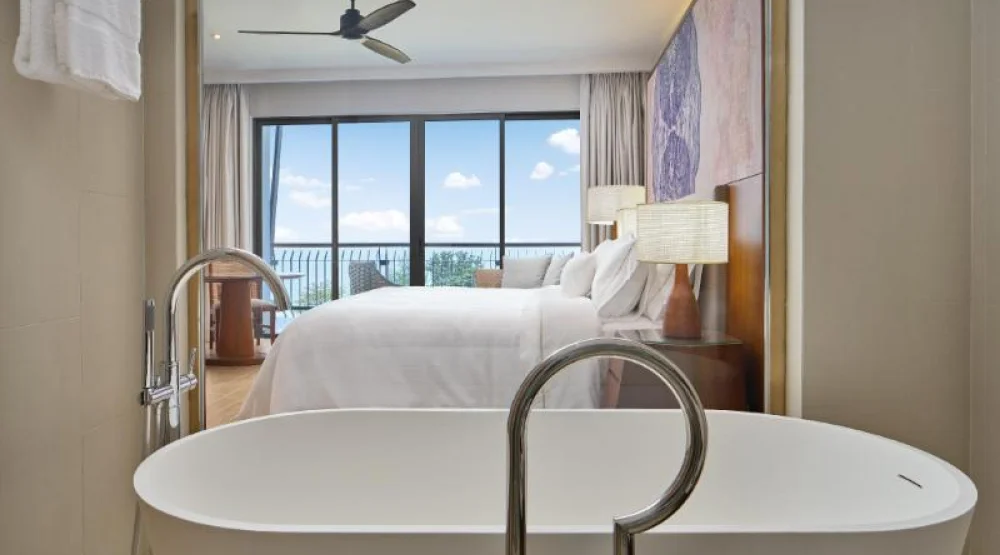 Guest Room, One King, Garden View, Balcony at The Westin Desaru Coast Resort