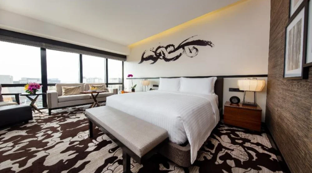 Nobu Deluxe Pool View Room at Nobu Hotel Manila