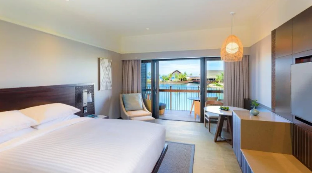 Lagoon Front King, Guest Room, One King, Lagoon View, Balcony, Patio at Fiji Marriott Resort Momi Bay
