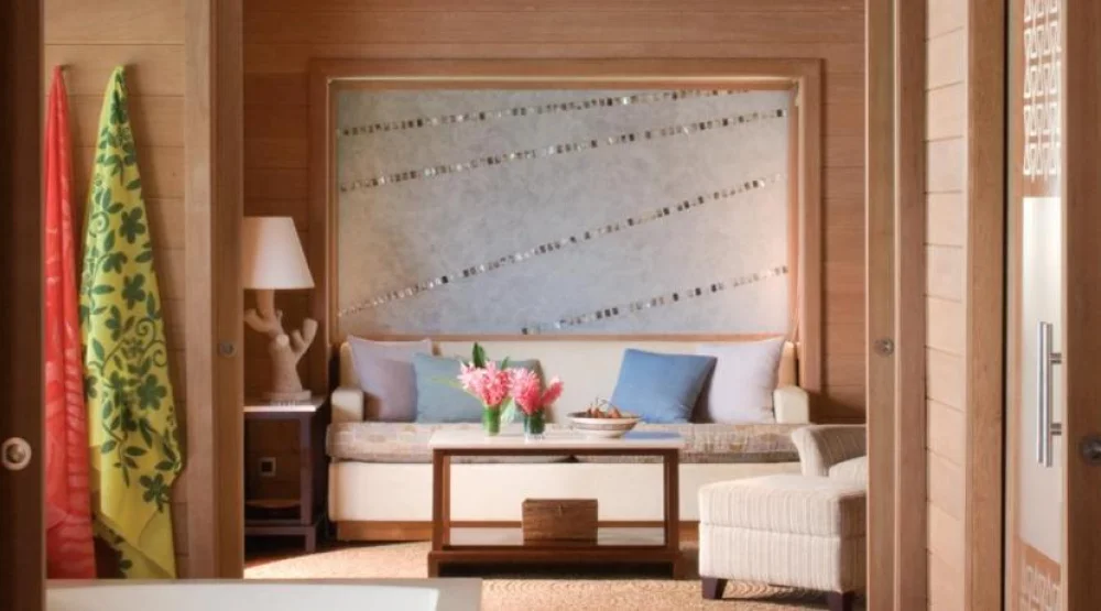 One Bedroom Mountain-view Overwater Bungalow Suite with Plunge Pool at Four Seasons Resort Bora Bora