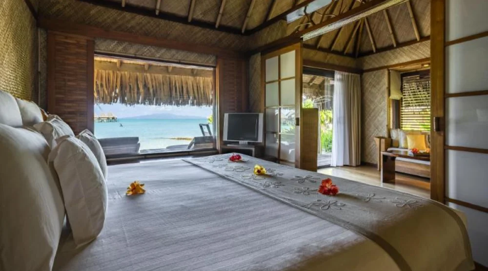 Beach Bungalow Lagoon View at Intercontinental Bora Bora Le Moana Resort