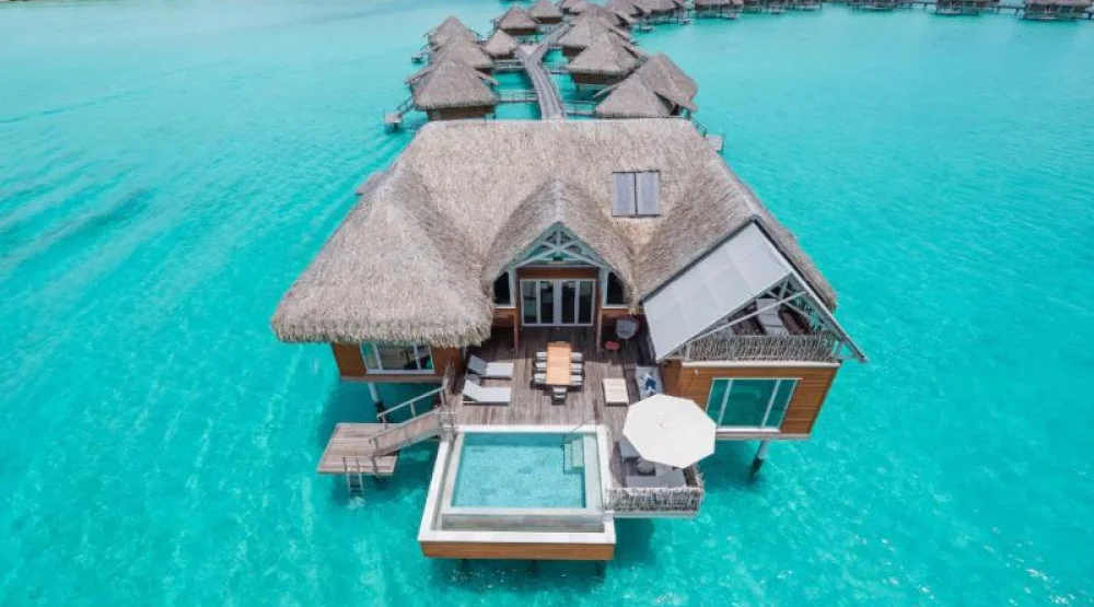 Two Bedrooms Overwater Villa Otemanu Mountain View Private Pool at Intercontinental Bora Bora Resort Thalasso Spa