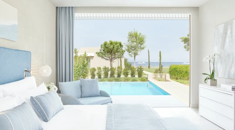 Deluxe Junior Suite Bungalow with Private Pool at Ikos Dassia