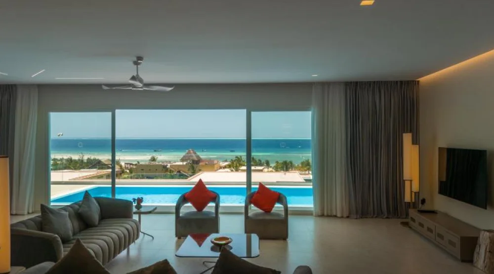 Two Bedroom Presidential Private Pool Suite Ocean View at The Mora Zanzibar