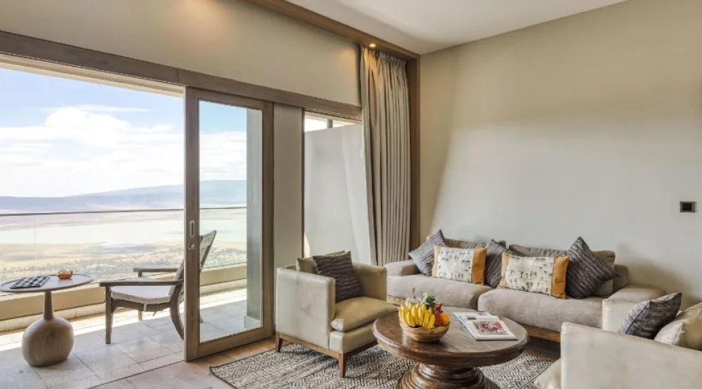 Presidential Suite with Terrace at Ngorongoro Lodge Member of Melia Collection