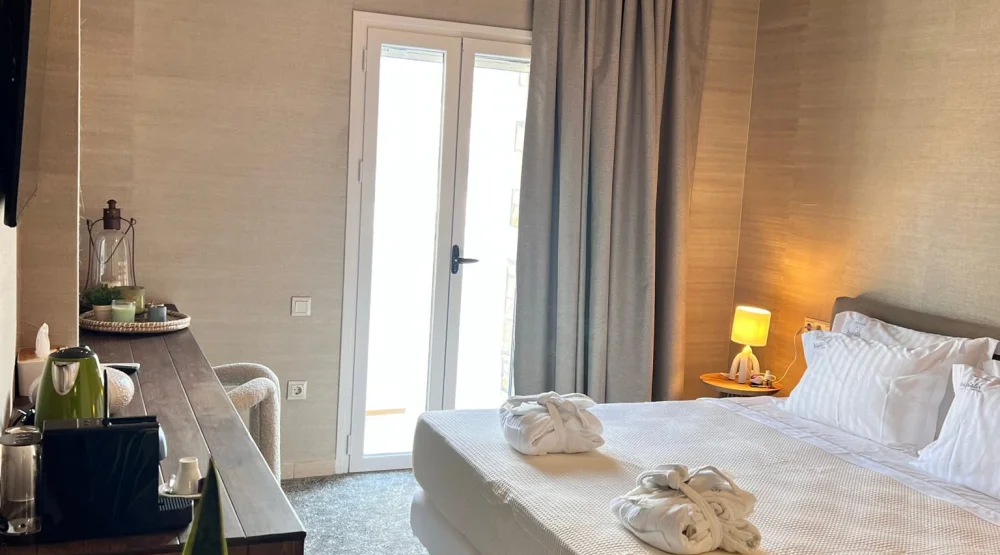 Deluxe Room with Outdoor Jacuzzi at Aegialis Hotel & Spa