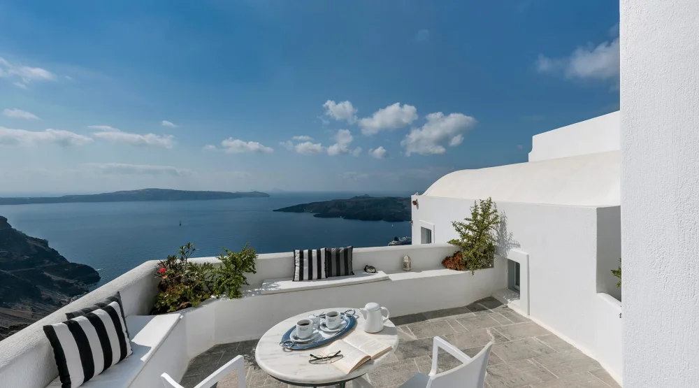 Volcano and Sea View Suites at Aigialos Luxury Traditional Settlement