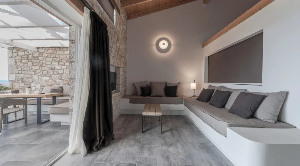 Deluxe Suite with Sea View at Aliv Stone Suites & Spa