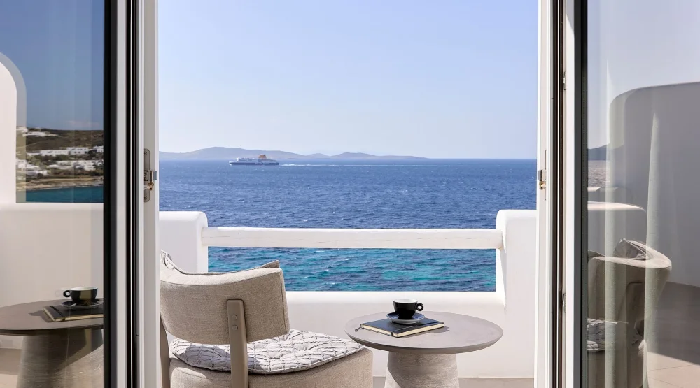 Sunset Deluxe Sea View Suite at Amazon Mykonos Resort & Spa