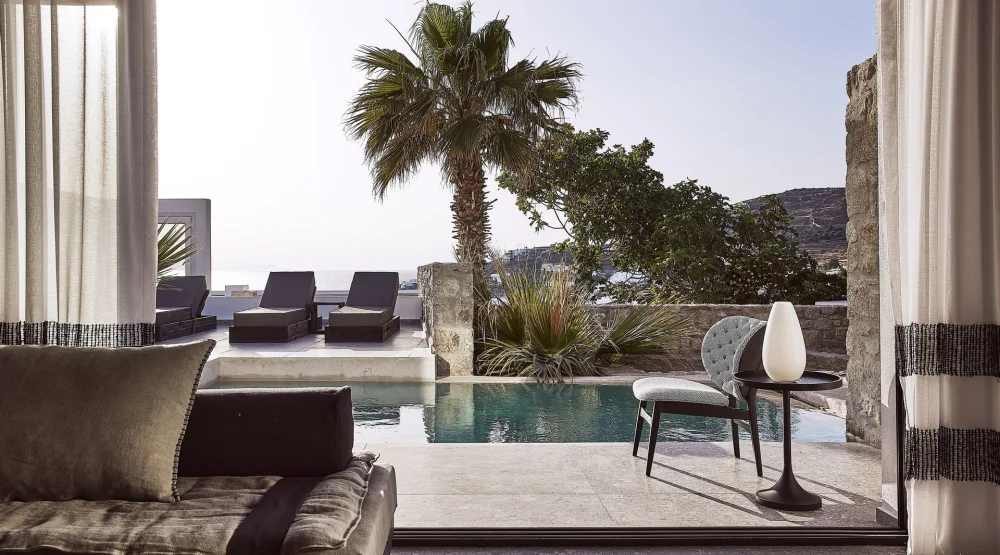 Deluxe Family Suite with Private Pool at Amazon Mykonos Resort & Spa