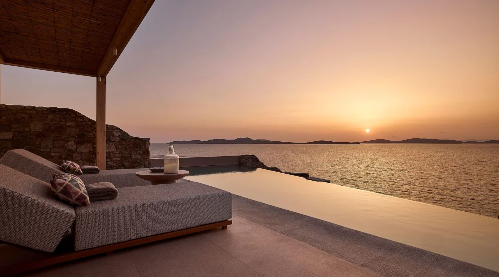 Eros Suite with Infinity Private Heated Pool at Amazon Mykonos Resort & Spa