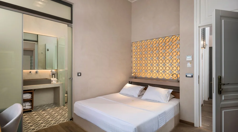 Classic Double Room with Spa Bath [cement] at Ambassadors Residence Boutique Hotel Chania