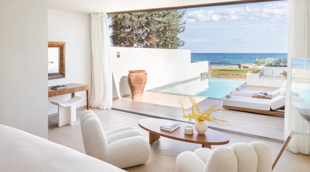 Amirandes Vip Two Bedroom Suite Gym & Private Heated Pool Sea View at Amirandes A Grecotel Resort to Live