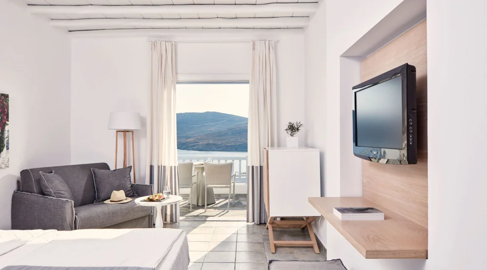 Premium Double Room with Sea View at Archipelagos Luxury Hotel