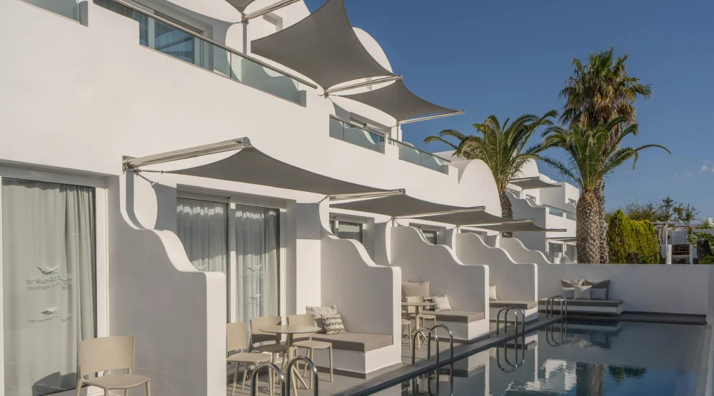 Junior Suite with Shared Swimming Pool at Aressana Spa Hotel & Suites