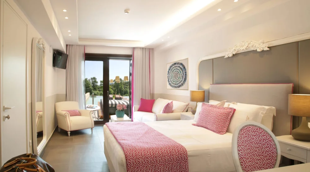 Junior Suite with Private Pool - Two Adults One Child - 35 S.m at Avaton Luxury Hotel & Villas Relais & Chateaux