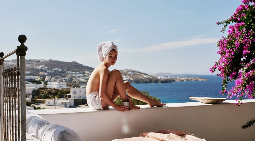 Honeymoon Sunset & Sea View Suite with Heated Plunge Pool at Boheme Mykonos Hotel