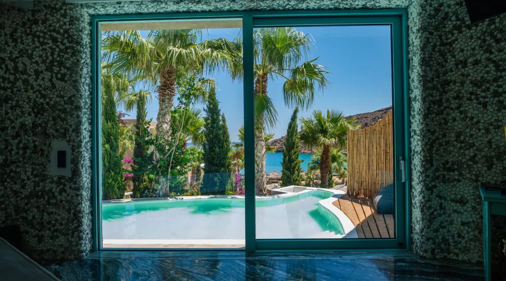 Sea View with Pond at Calilo Ios