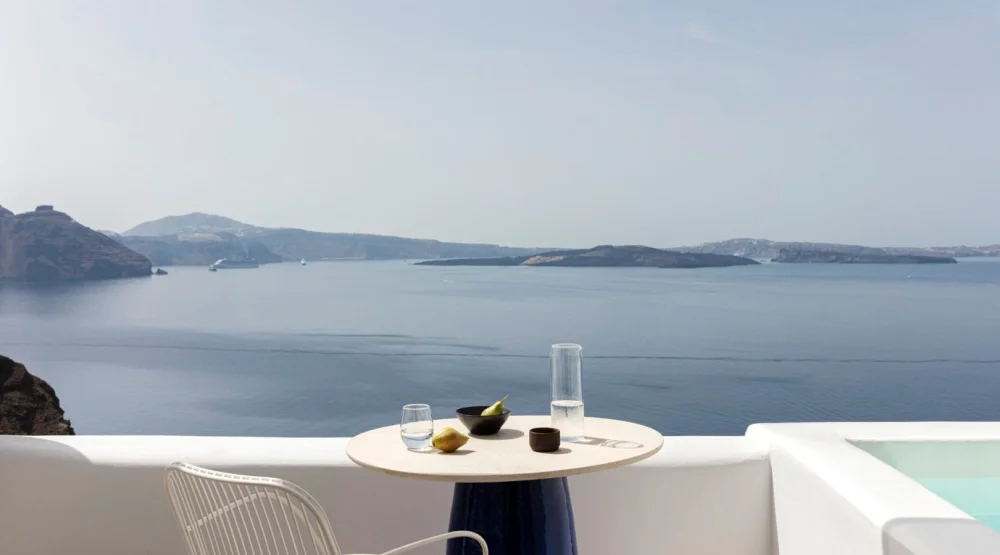 Superior Suite Plunge Pool Caldera Sea View at Canaves Oia Boutique Hotel