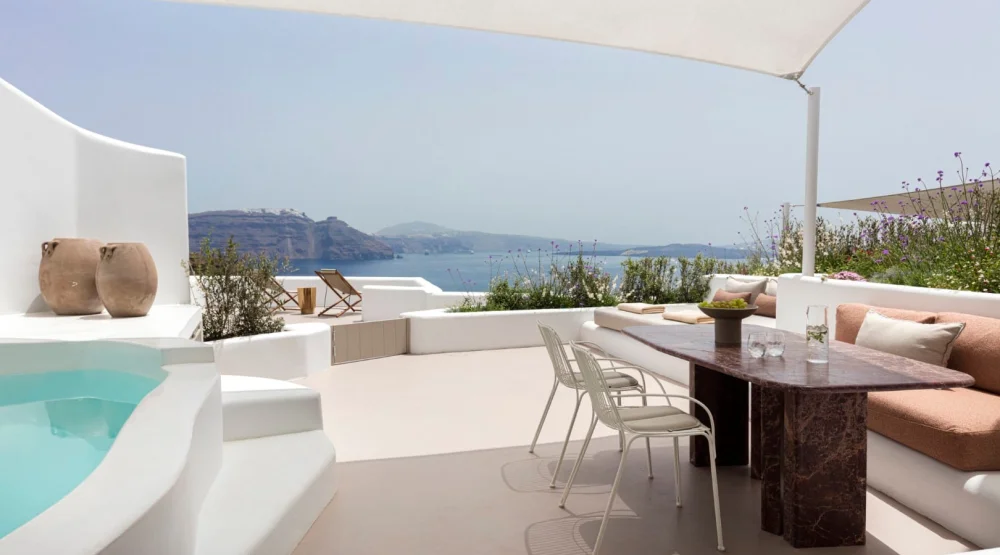 Grand Two Bedroom Suite with Plunge Pool at Canaves Oia Boutique Hotel