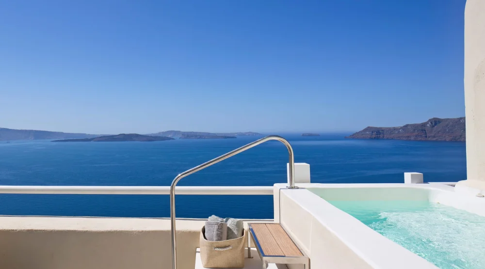 Two Bedroom Suite Plunge Pool Caldera Sea View at Canaves Oia Suites