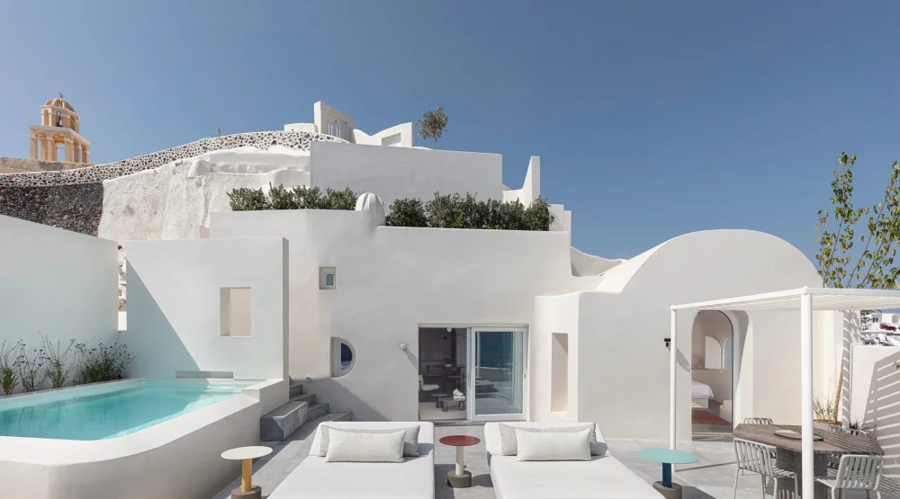 Two Bedroom Pool Villa with Caldera Sea View at Canaves Oia Suites