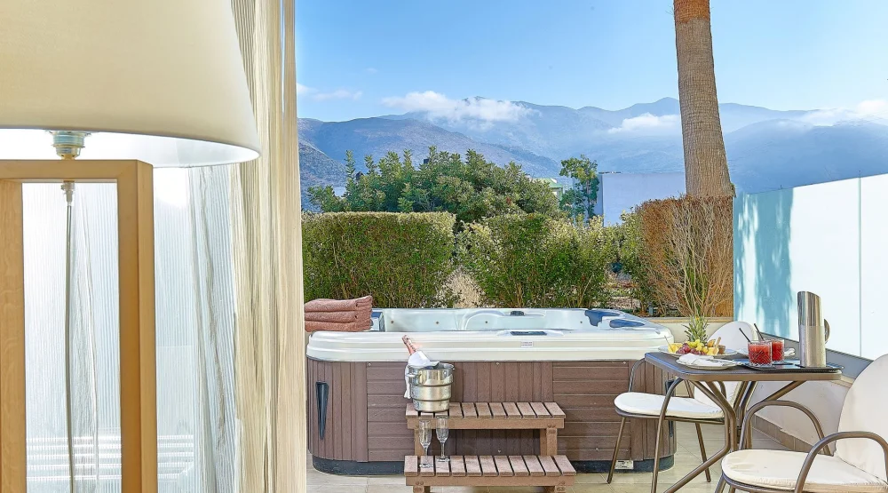 Superior Room Mountain View with Open-air Jacuzzi at Castello Boutique Resort & Spa