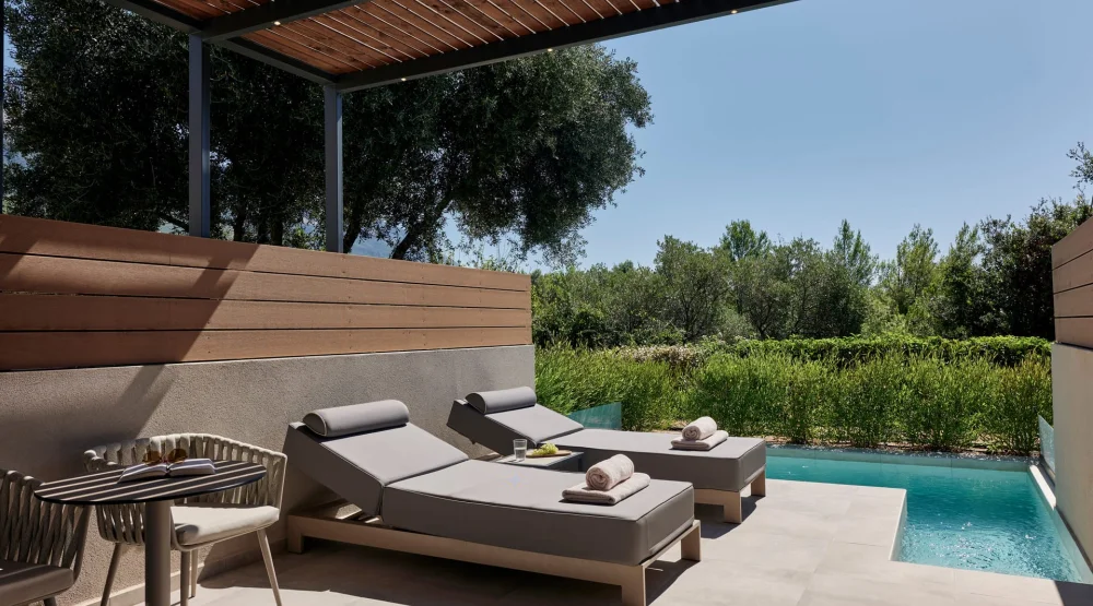 Junior Suite Forest View with Cozy Private Pool at Celestial All Suites