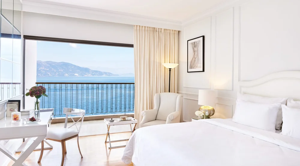 Panoramic Guestroom Sea View at Corfu Imperial A Grecotel Resort to Live