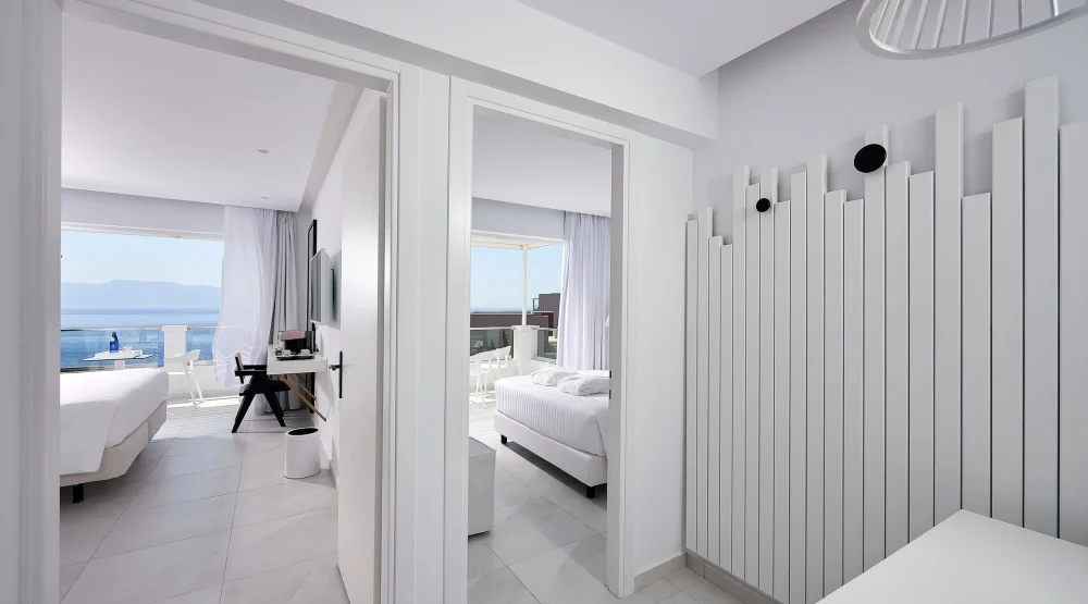 Two Bedroom Family Suite Sea View at Dimitra Beach Hotel & Suites