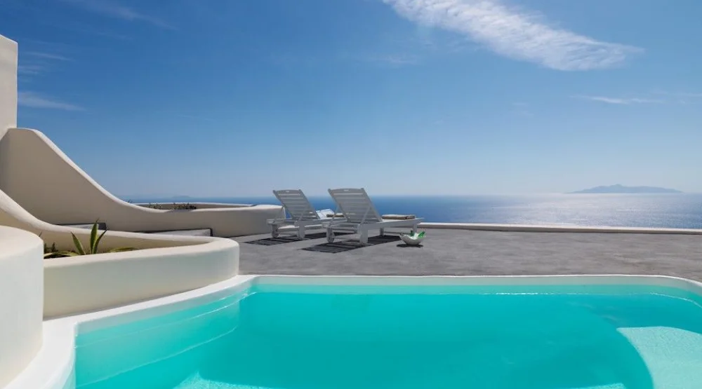 Two Bedroom Villa with Outdoor Private Swimming Pool at Dome Santorini Resort