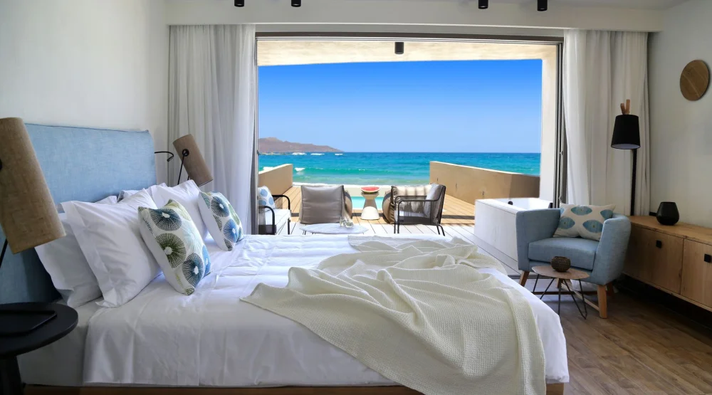 Pure Haven Sea Front with Private Pool at Domes Noruz Chania