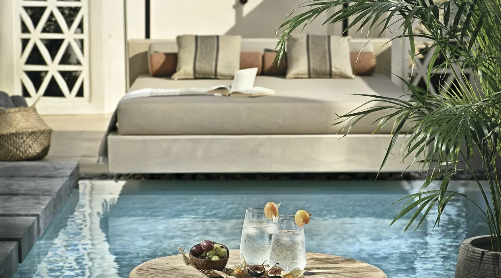 Upbeat Retreat with Private Pool at Domes Noruz Mykonos