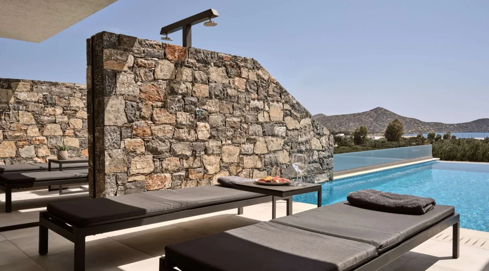 Connecting  Family Suite | Private Pool at Elounda Palm Hotel