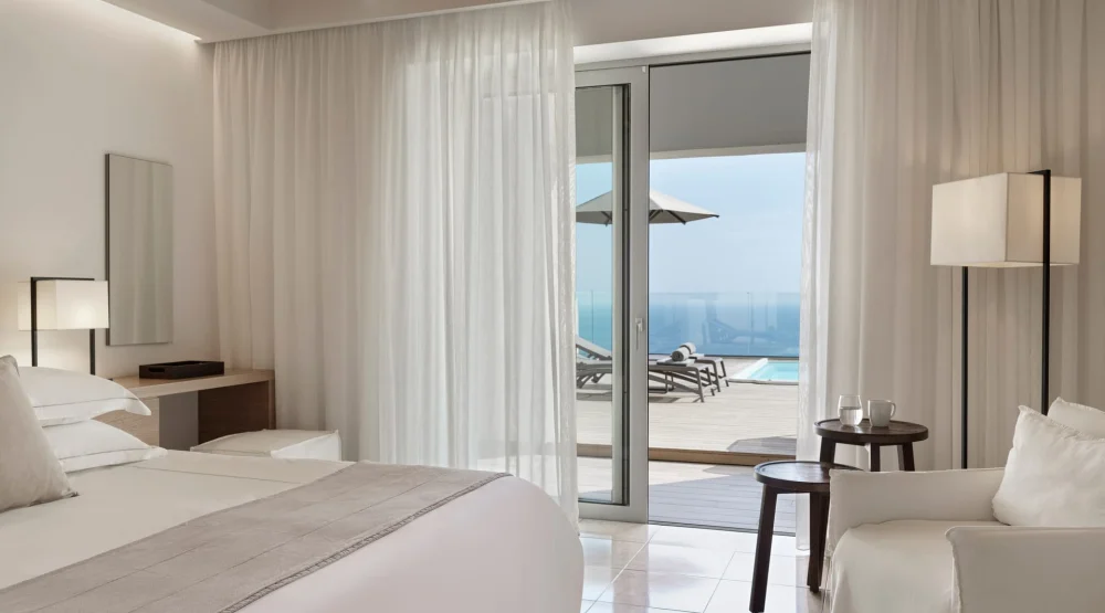 Skyline Sea View Room Private Pool at Esperos Blue Village & Spa