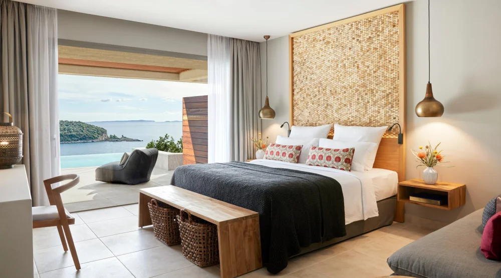 Deluxe Double Room Sea View with Private Pool at Elix by Mar-Bella Collection