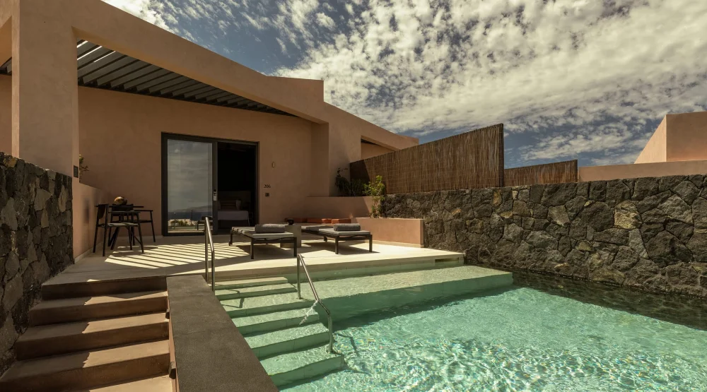 Senses Family Bungalow Sea View with Zen Pool at Domes Novos Santorini