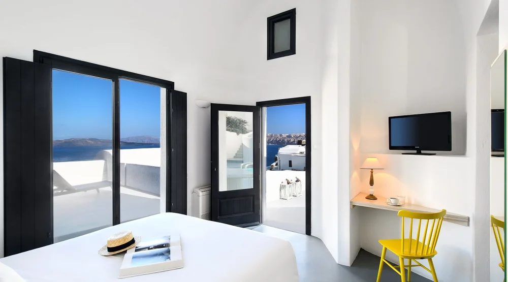 Luxury Suite with Private Pool & Spa at Grand Ambassador Santorini